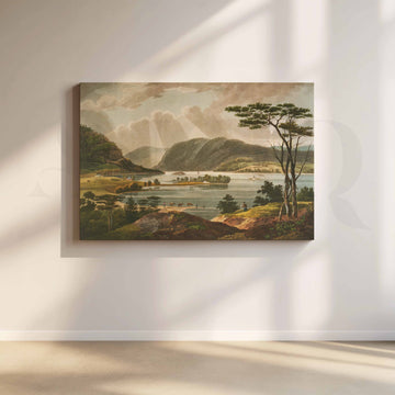 Classical Lake Valley Canvas Artwork – Asha Art Studio