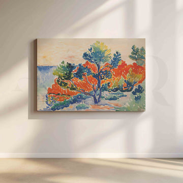 Mediterranean Pines Canvas Artwork – Asha Art Studio