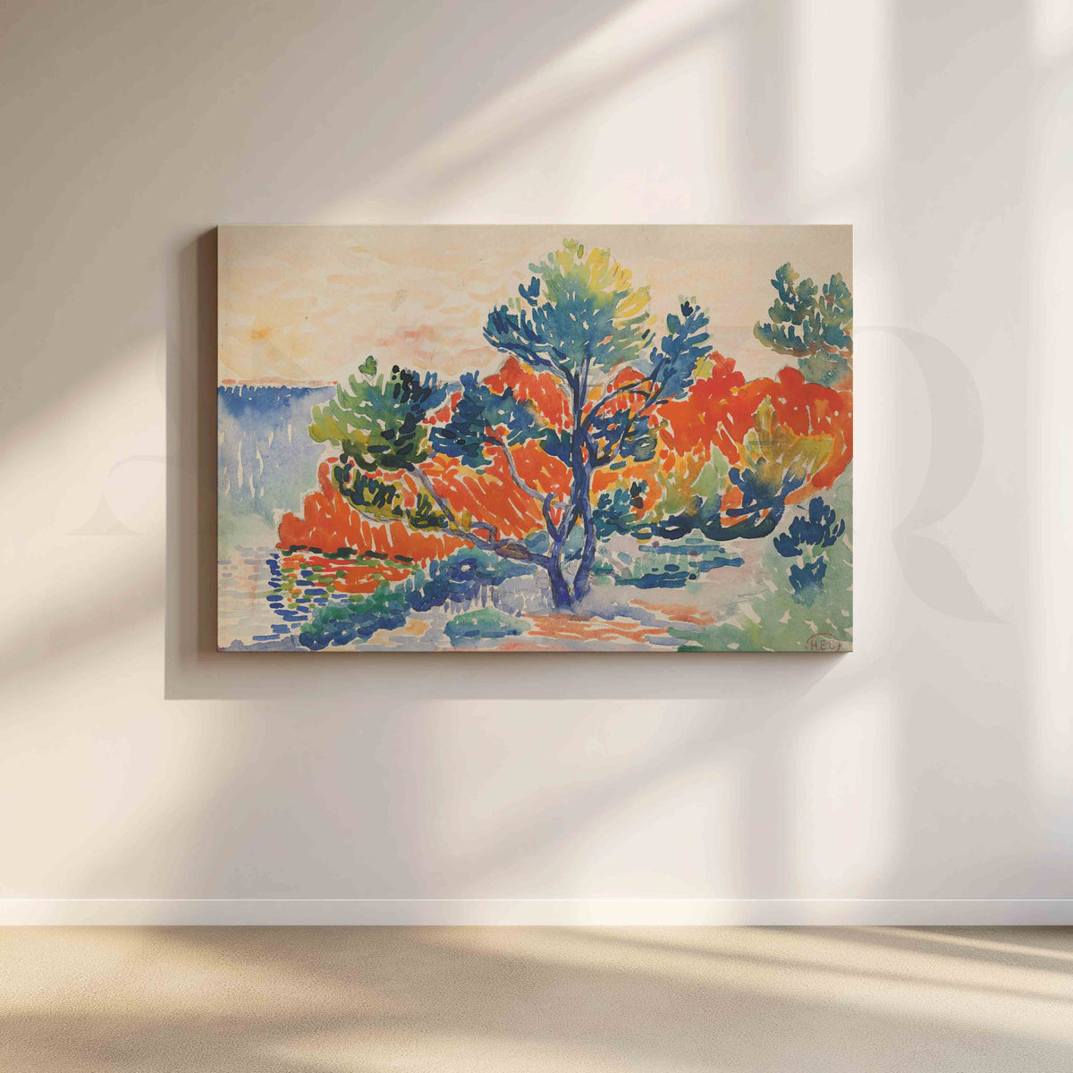 Mediterranean Pines Canvas Artwork – Asha Art Studio