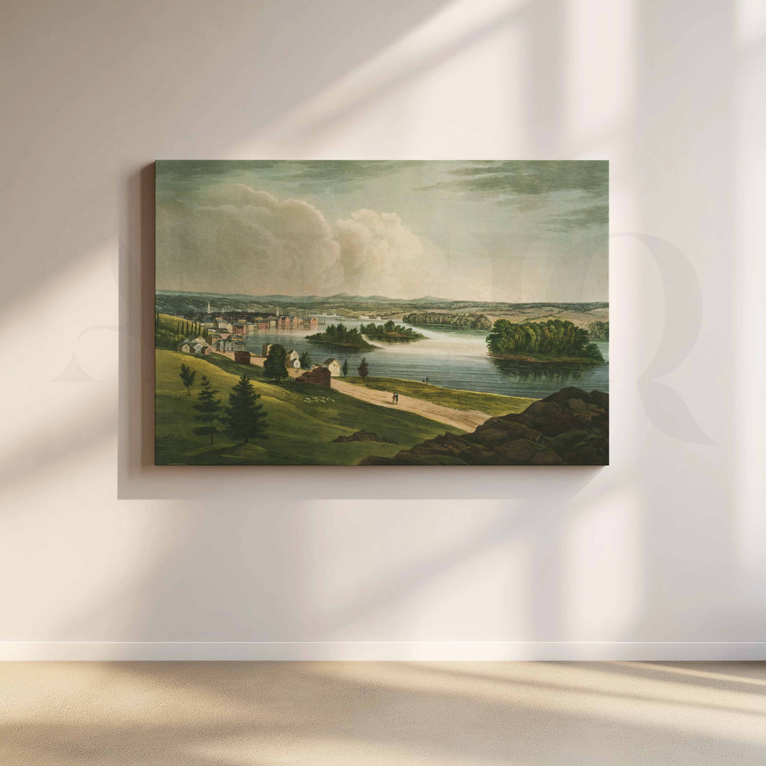 Serene River Valley Canvas Artwork – Asha Art Studio