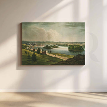 Serene River Valley Canvas Artwork – Asha Art Studio