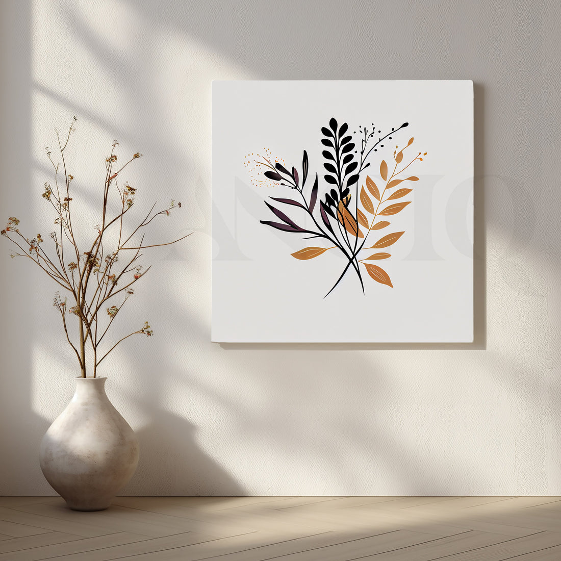 Botanical Illustration Canvas Artwork – Asha Art Studio
