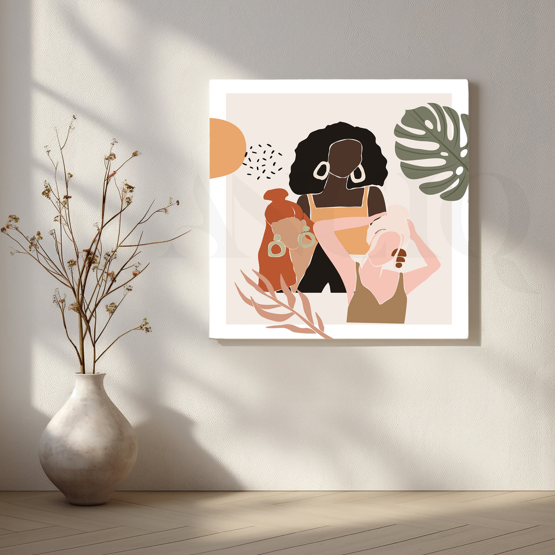 Minimalist Portraits of Women Canvas Artwork – Asha Art Studio