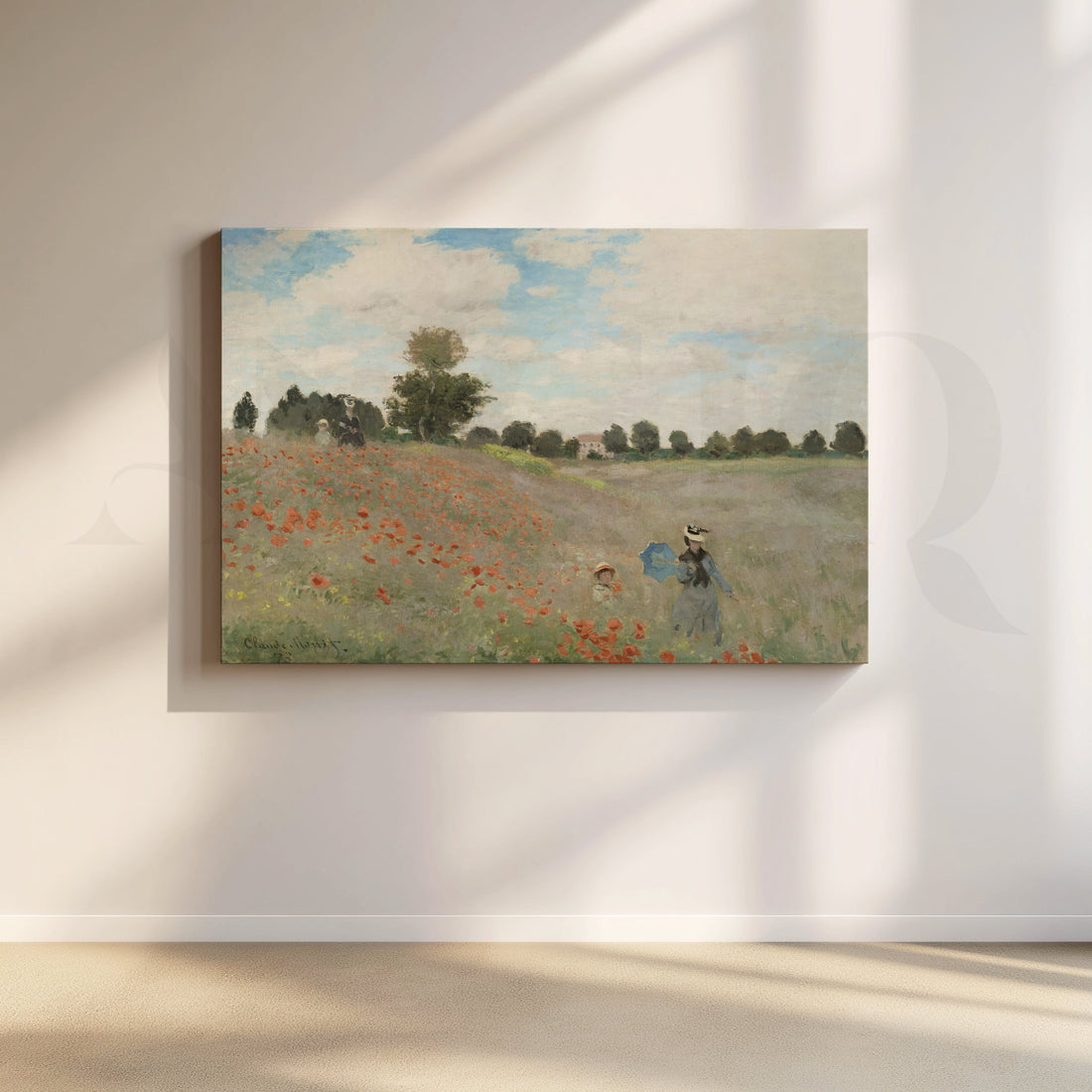 Poppies in Summer Light Canvas Artwork – Asha Art Studio