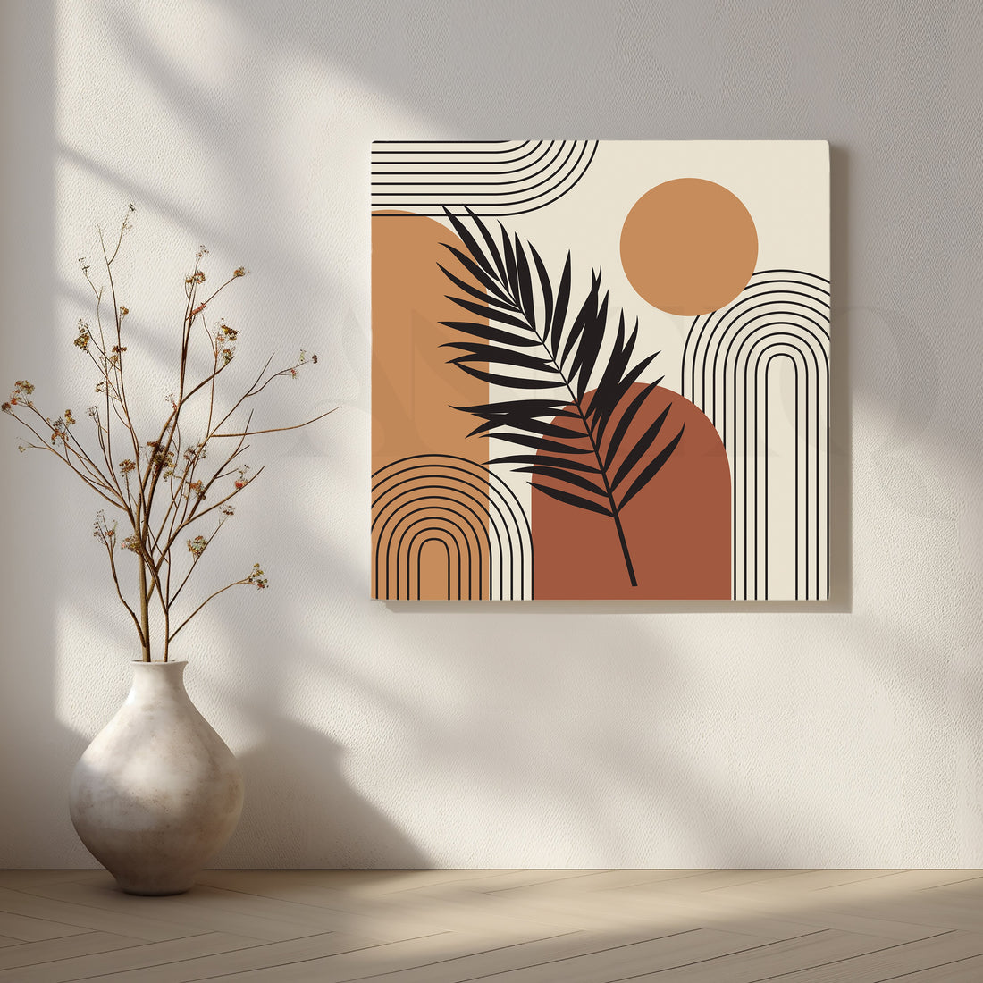 Bold Shapes and Nature's Canvas Artwork – Asha Art Studio