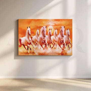 Graceful Gallop Horse Canvas Artwork – Asha Art Studio
