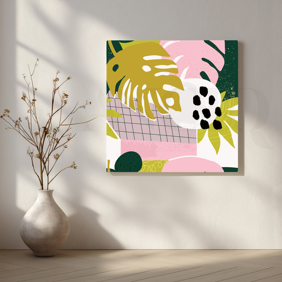 Shapes and Colors Canvas Artwork – Asha Art Studio