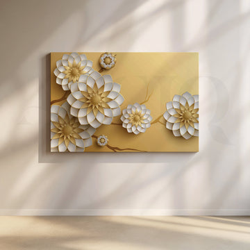 Celestialis Blossom Canvas Artwork – Asha Art Studio