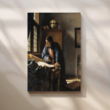 The Geographer Canvas Artwork – Asha Art Studio