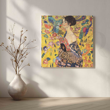 Gustav Klimt Lady Portrait Canvas Artwork – Asha Art Studio