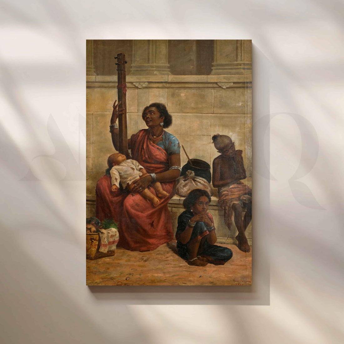 Gypsies of South India by Raja Ravi Varma Canvas Artwork – Asha Art Studio