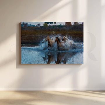 Aquatic Symphony Canvas Artwork – Asha Art Studio