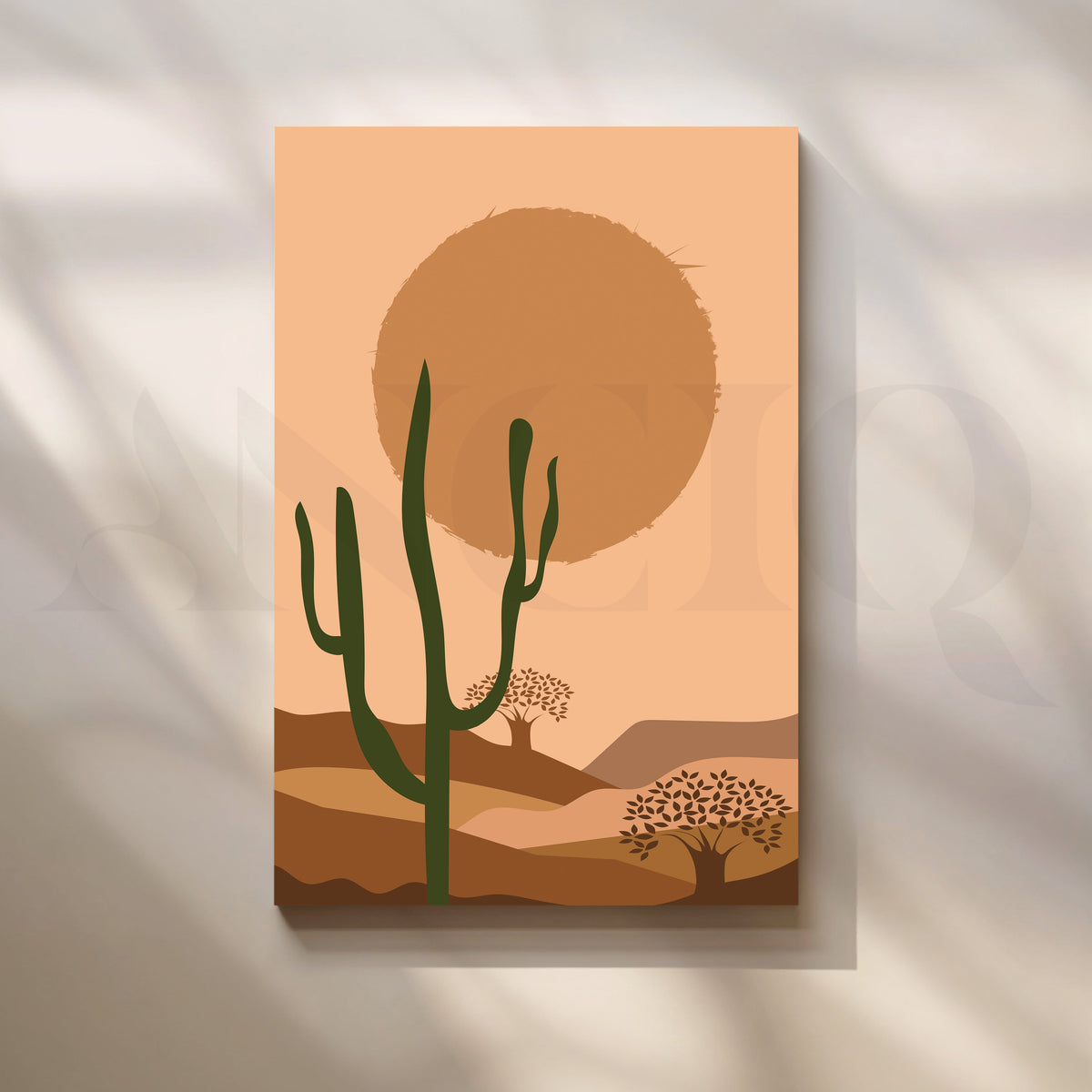 Desert Serenity Canvas Artwork – Asha Art Studio