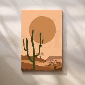Desert Serenity Canvas Artwork – Asha Art Studio