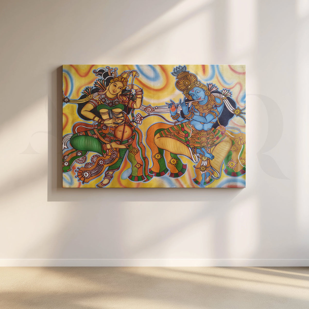 Krishna and Radha Musical Artwork – Asha Art Studio