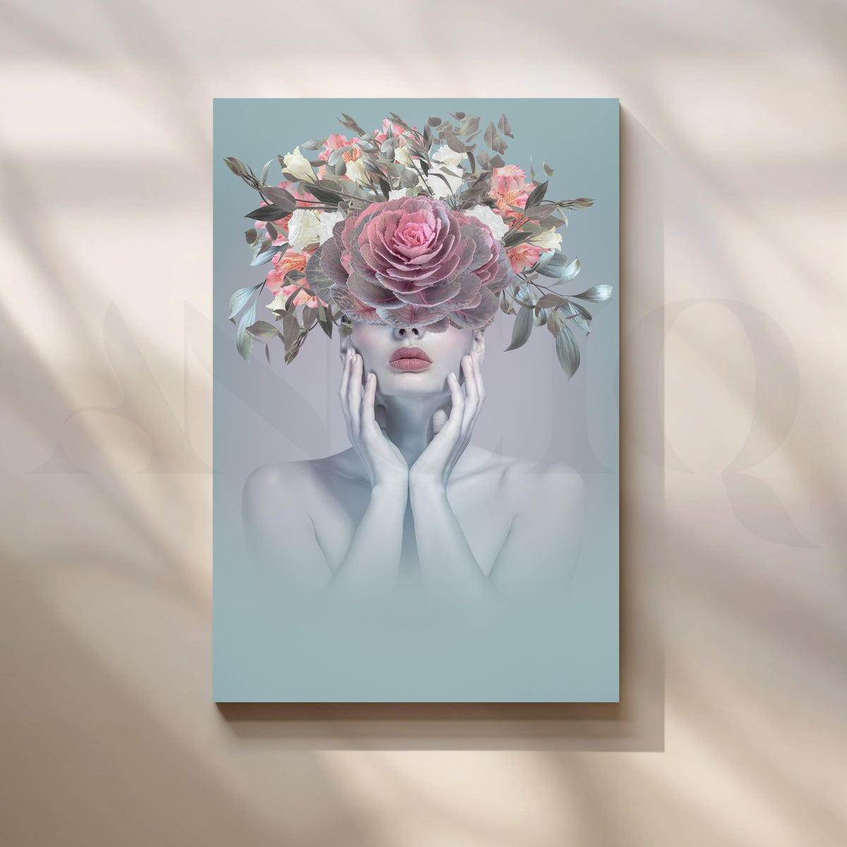 Blossoming Thoughts Boho Canvas Artwork – Asha Art Studio