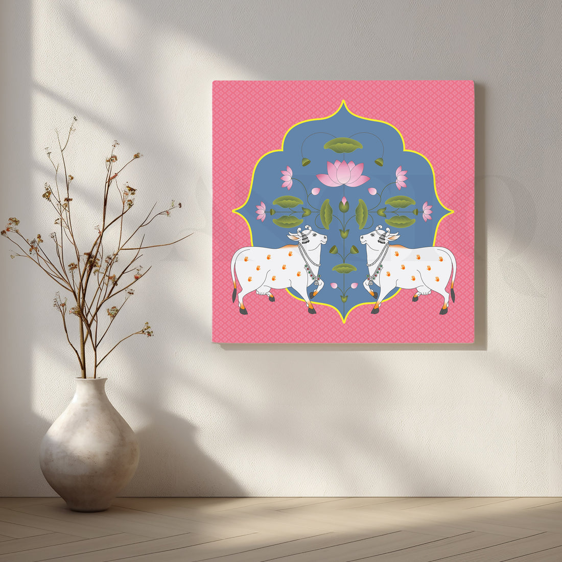 Floral Motifs and Lotus Blooms Artwork – Asha Art Studio