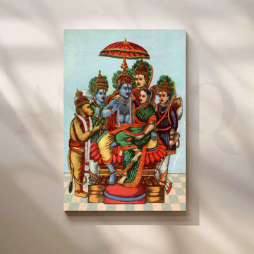 Sri Rama Pattabhishek by Raja Ravi Varma – Asha Art Studio