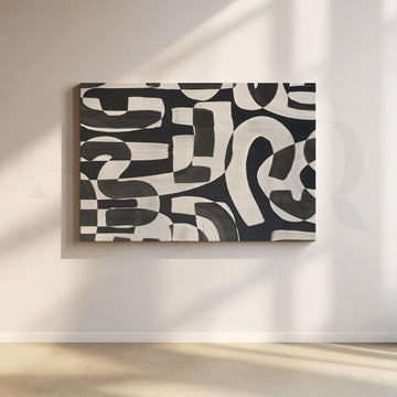Brush Pattern Canvas Artwork – Asha Art Studio