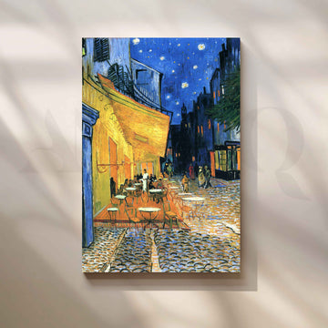 Van Gogh Café Terrace Night Canvas Artwork – Asha Art Studio