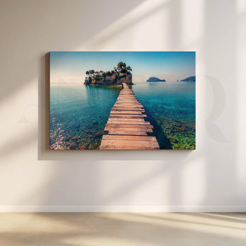 Azure Waters Canvas Artwork – Asha Art Studio