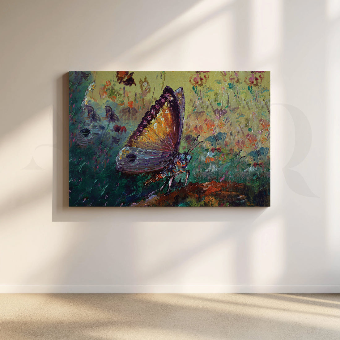 Butterfly Alights Canvas Artwork – Asha Art Studio