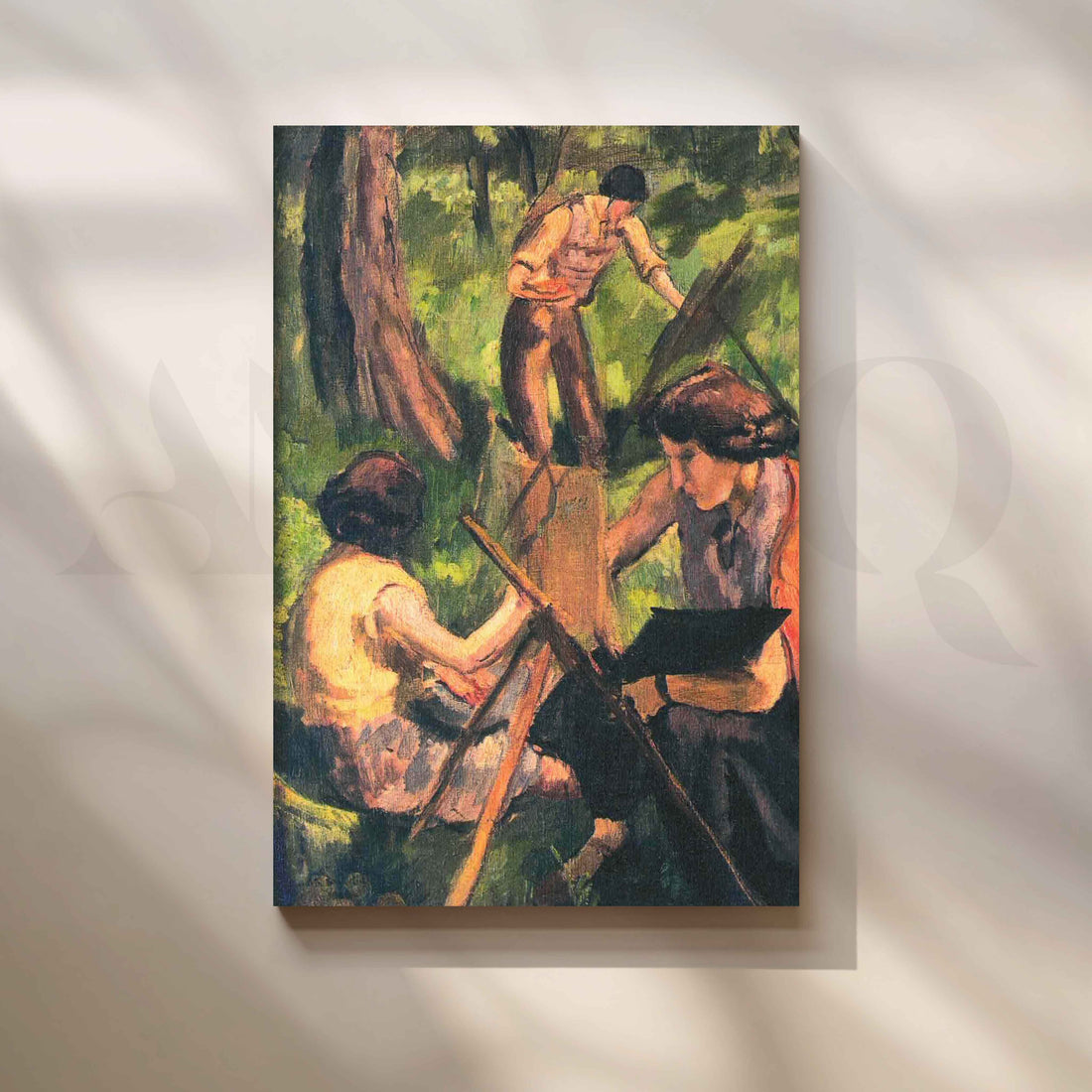 Open Air Painters by Amrita Sher-Gil Canvas Artwork – Asha Art Studio