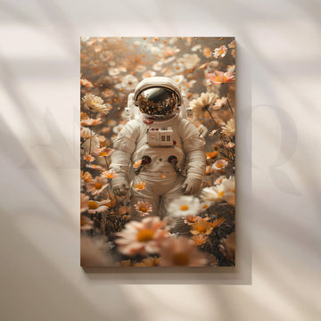 Floral Garden Surreal Canvas Pop Artwork – Asha Art Studio
