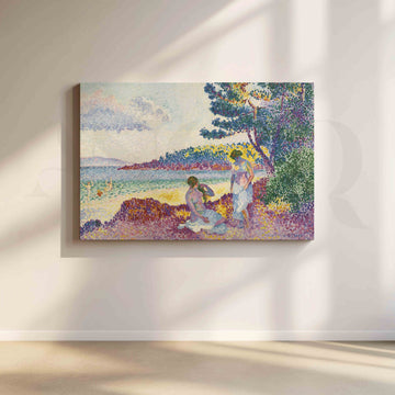 Coastal Leisure Seascape Canvas Artwork – Asha Art Studio