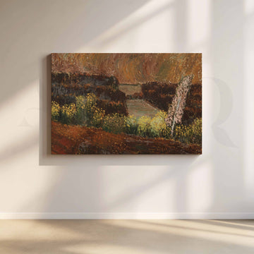 Autumn Garden Path Canvas Artwork – Asha Art Studio