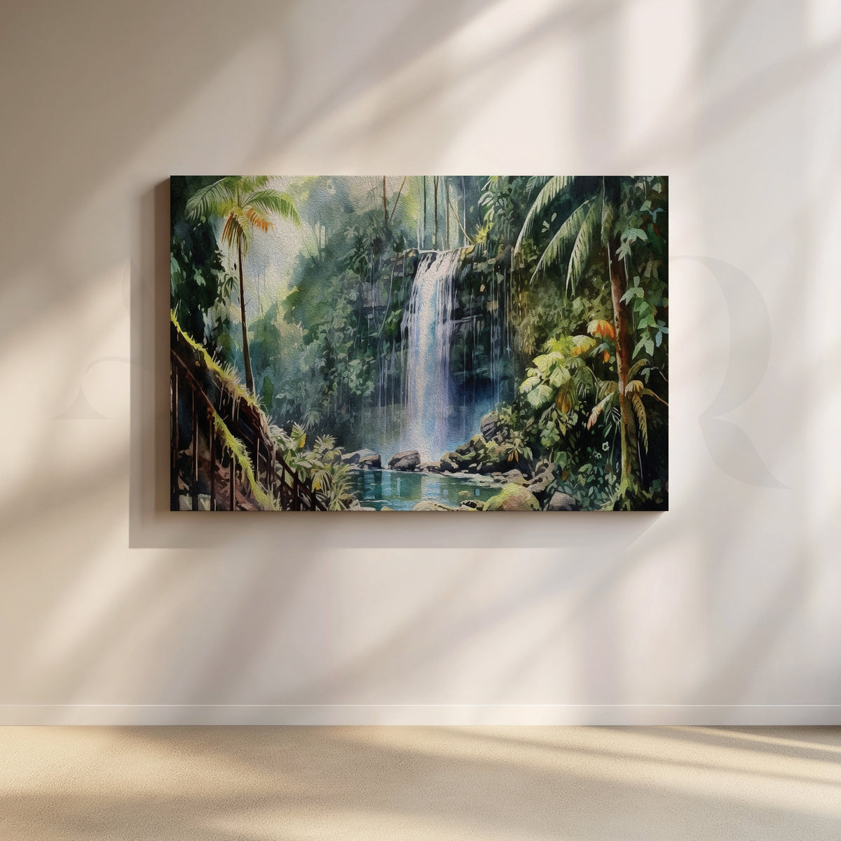 Enveloping Calm Canvas Artwork – Asha Art Studio