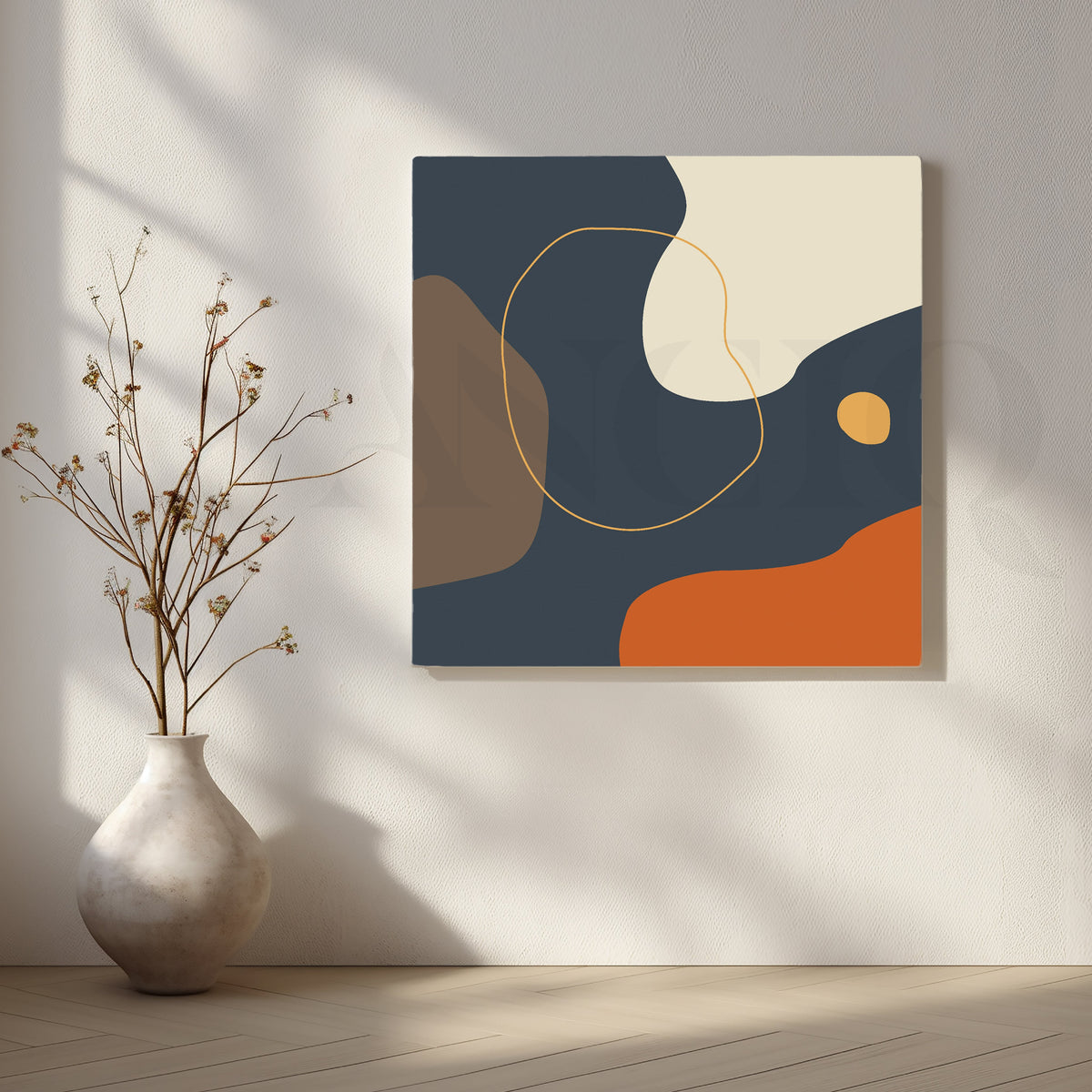 Minimalist Harmony of Earthy Tones – Asha Art Studio