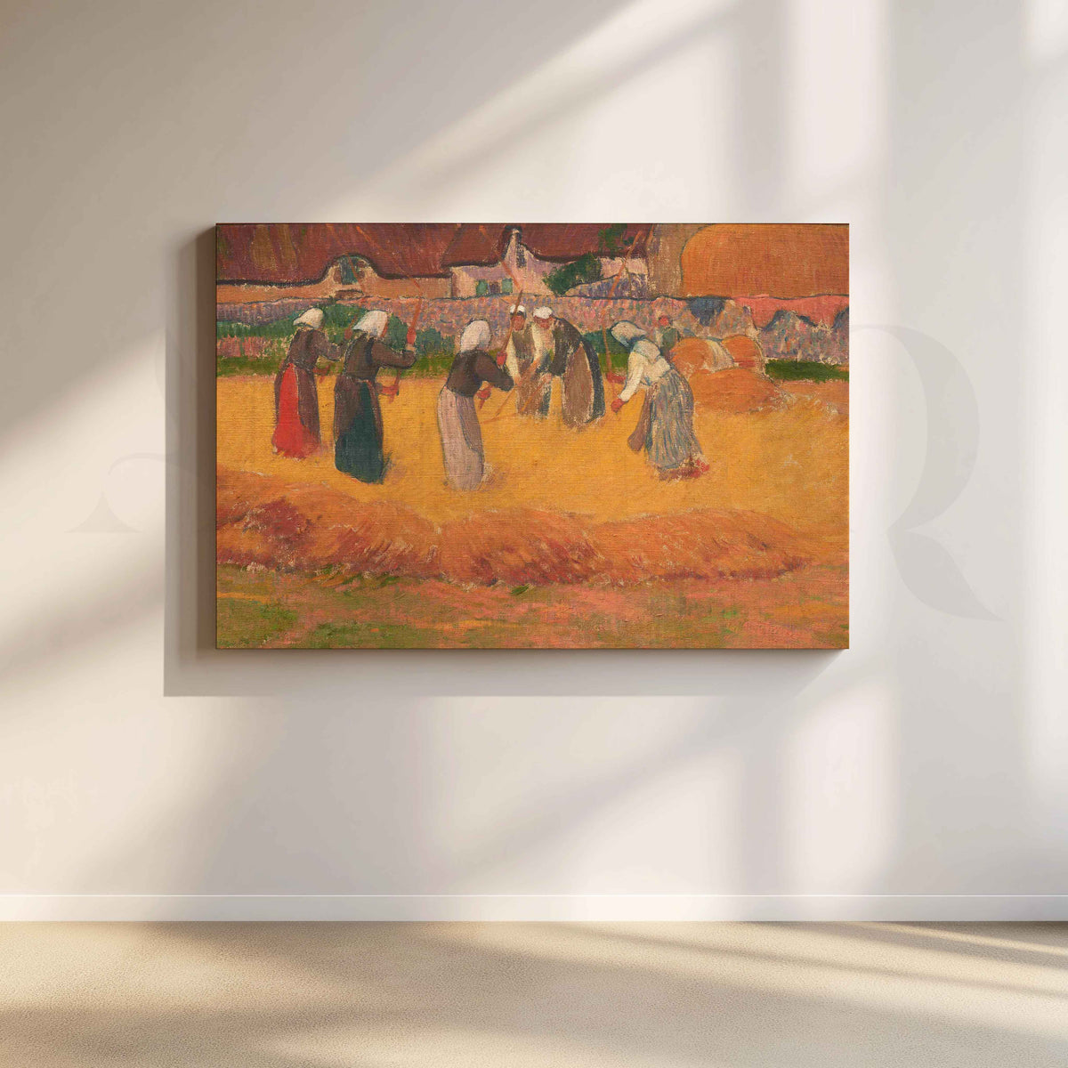 Henri Moret Harvest Field Canvas Artwork – Asha Art Studio