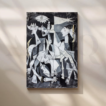 Cubist Figurative Abstract Canvas Artwork – Asha Art Studio