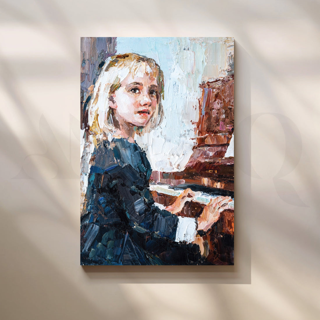 The Pianist's Rhapsody Canvas Artwork – Asha Art Studio