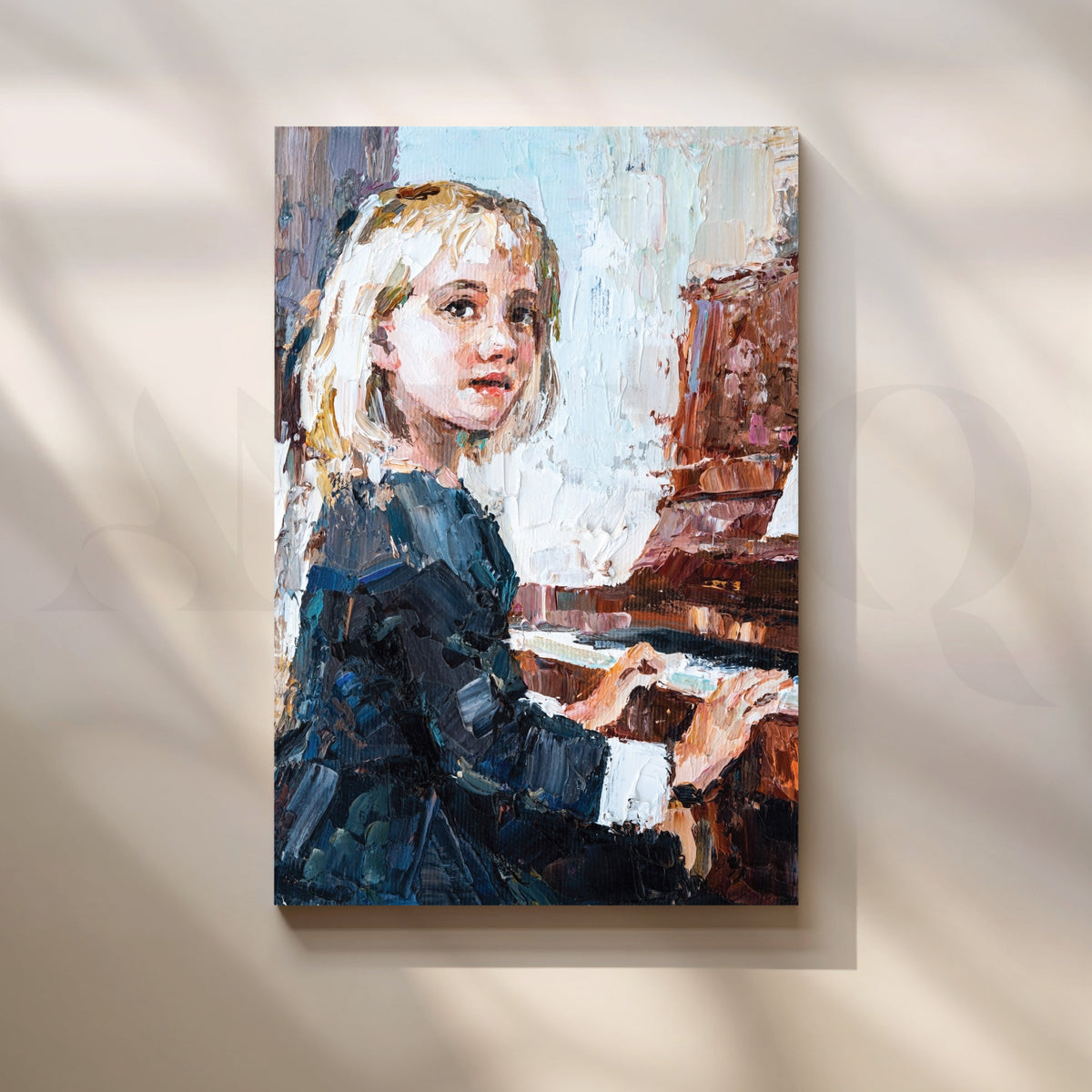 The Pianist's Rhapsody Canvas Artwork – Asha Art Studio