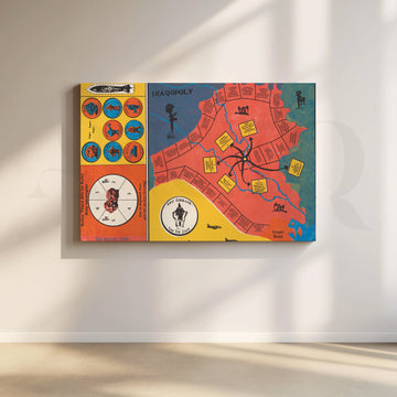 Iraqopoly Map Canvas Artwork – Asha Art Studio