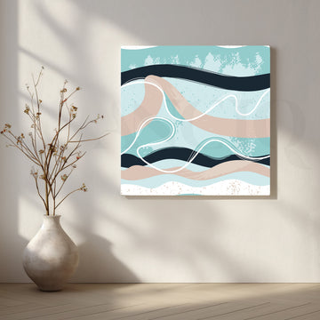 Gentle Curves Canvas Artwork – Asha Art Studio