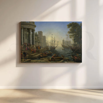 Grand Port of Antiquity Canvas Artwork – Asha Art Studio