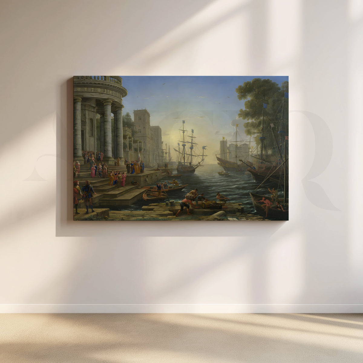 Grand Port of Antiquity Canvas Artwork – Asha Art Studio
