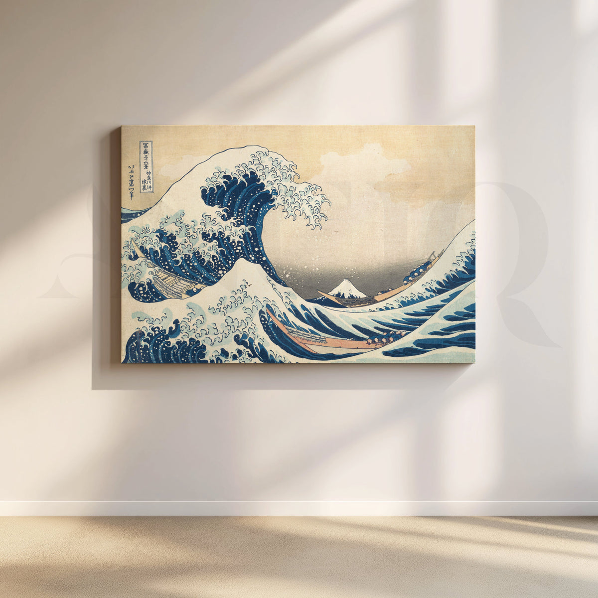 The Great Wave off Kanagawa Canvas Artwork – Asha Art Studio