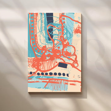 Eclectic Rhythm Abstract Canvas – Asha Art Studio