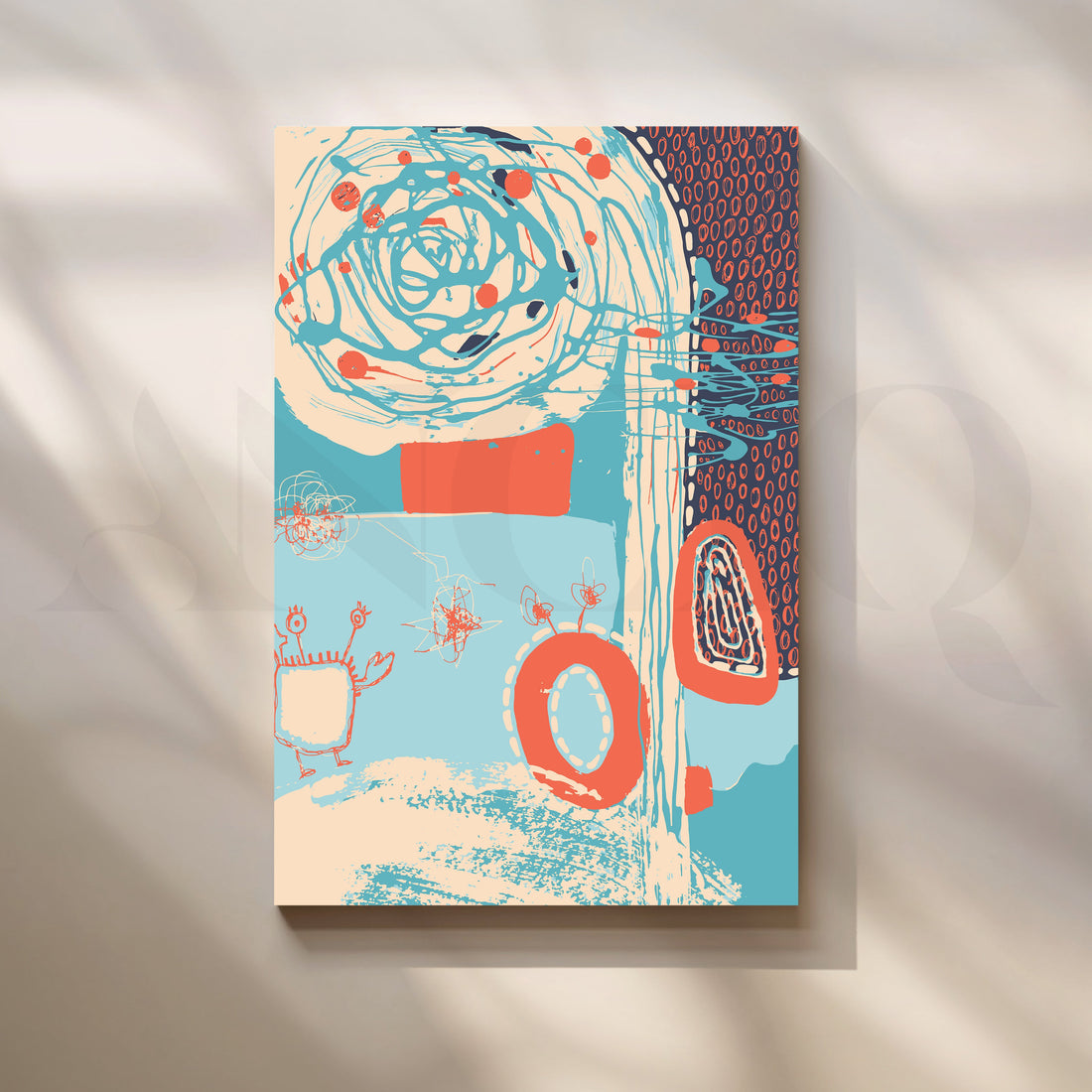 Whimsical Whirl Abstract Art – Asha Art Studio
