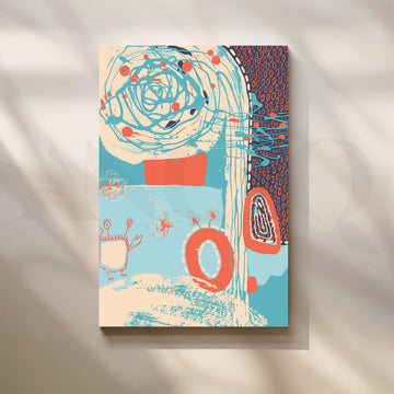 Whimsical Whirl Abstract Art – Asha Art Studio