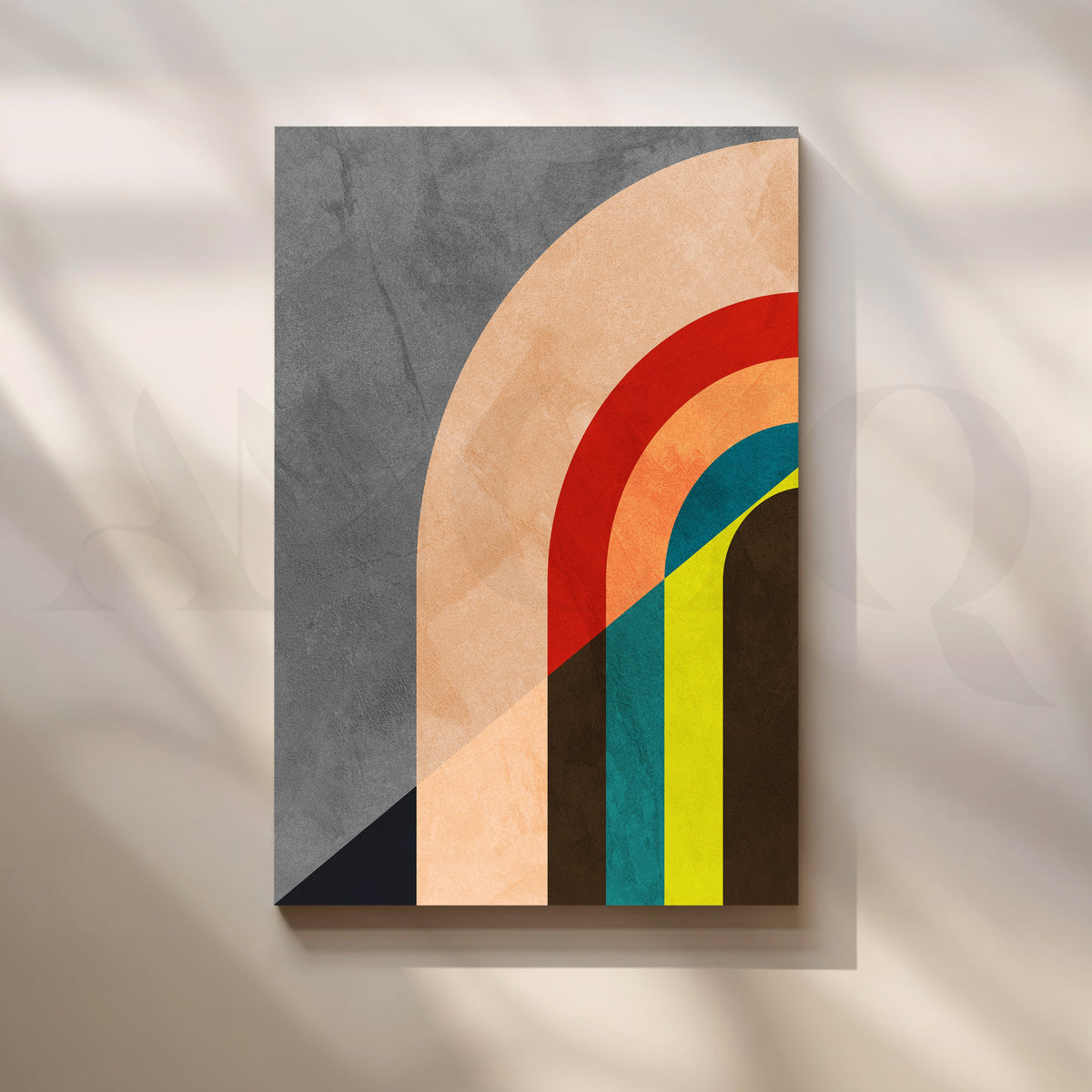 Modern Geometric Abstract Artwork – Asha Art Studio
