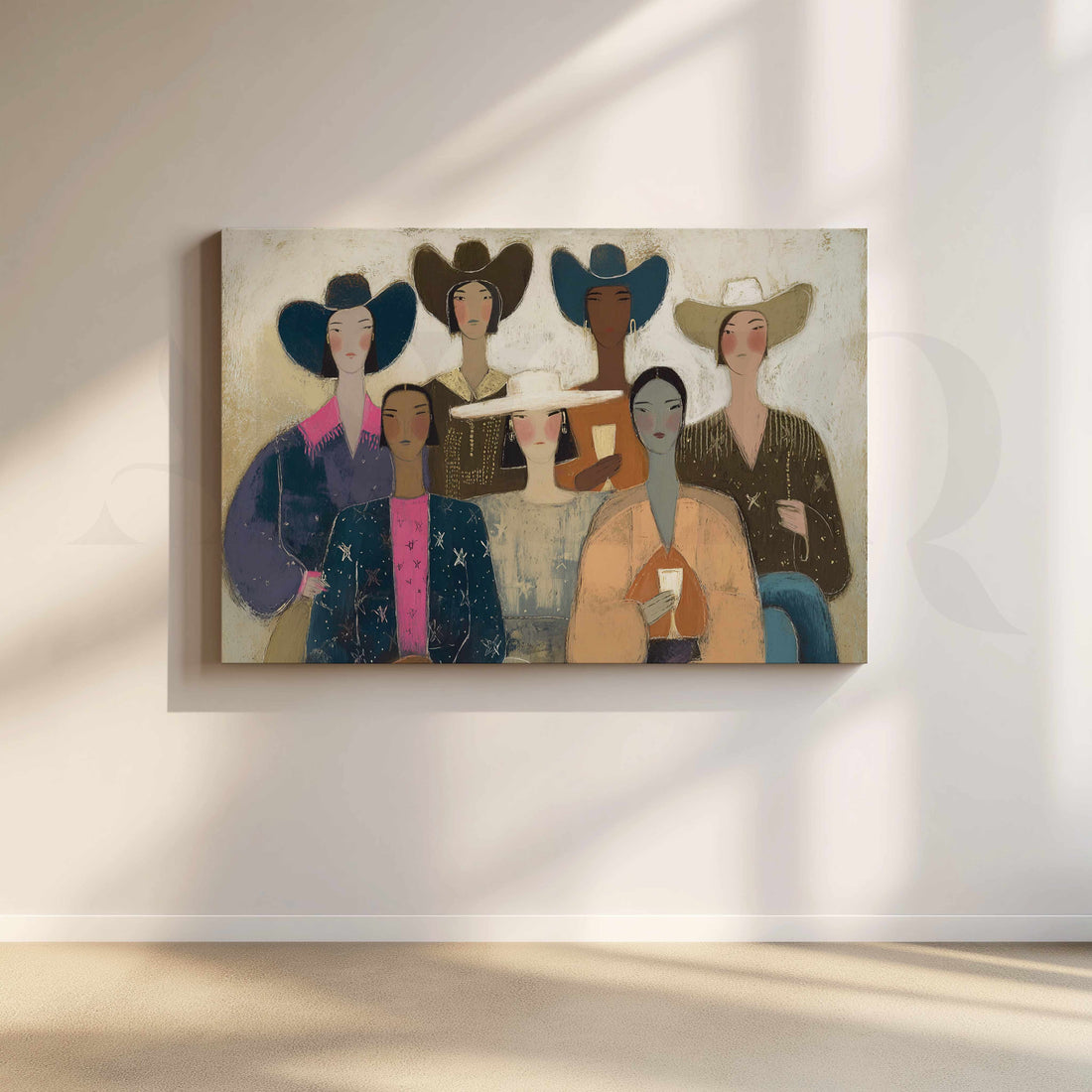 Stylish Women Figurative Canvas Artwork with Contemporary Fashion Appeal – Asha Art Studio