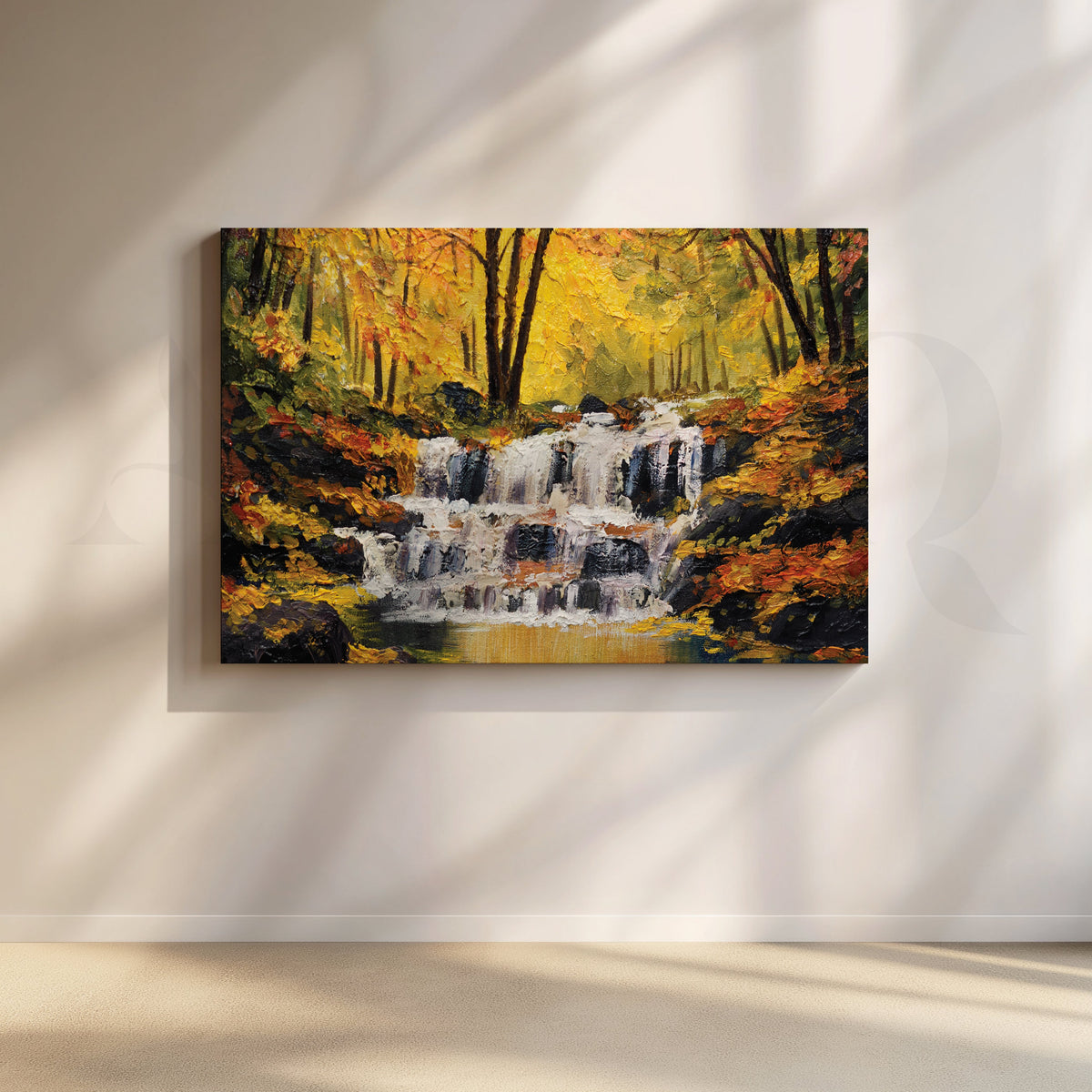 Cascading Bliss Canvas Artwork – Asha Art Studio