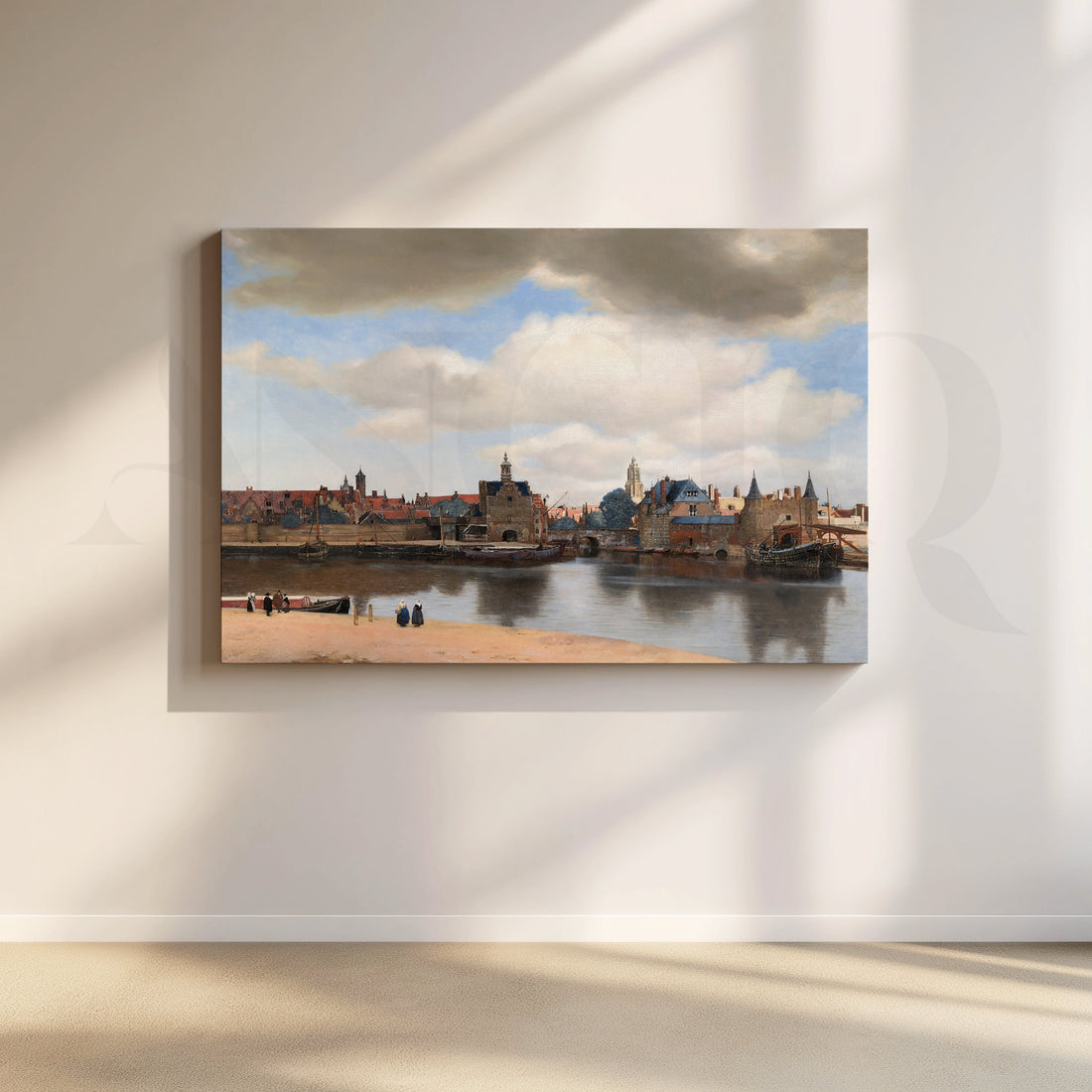 View of Delft by Vermeer Canvas Artwork – Asha Art Studio
