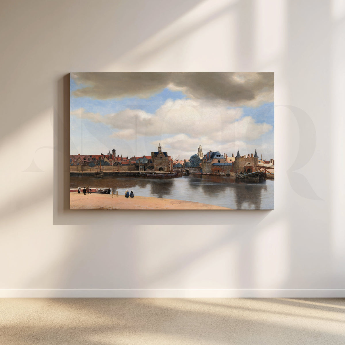 View of Delft by Vermeer Canvas Artwork – Asha Art Studio