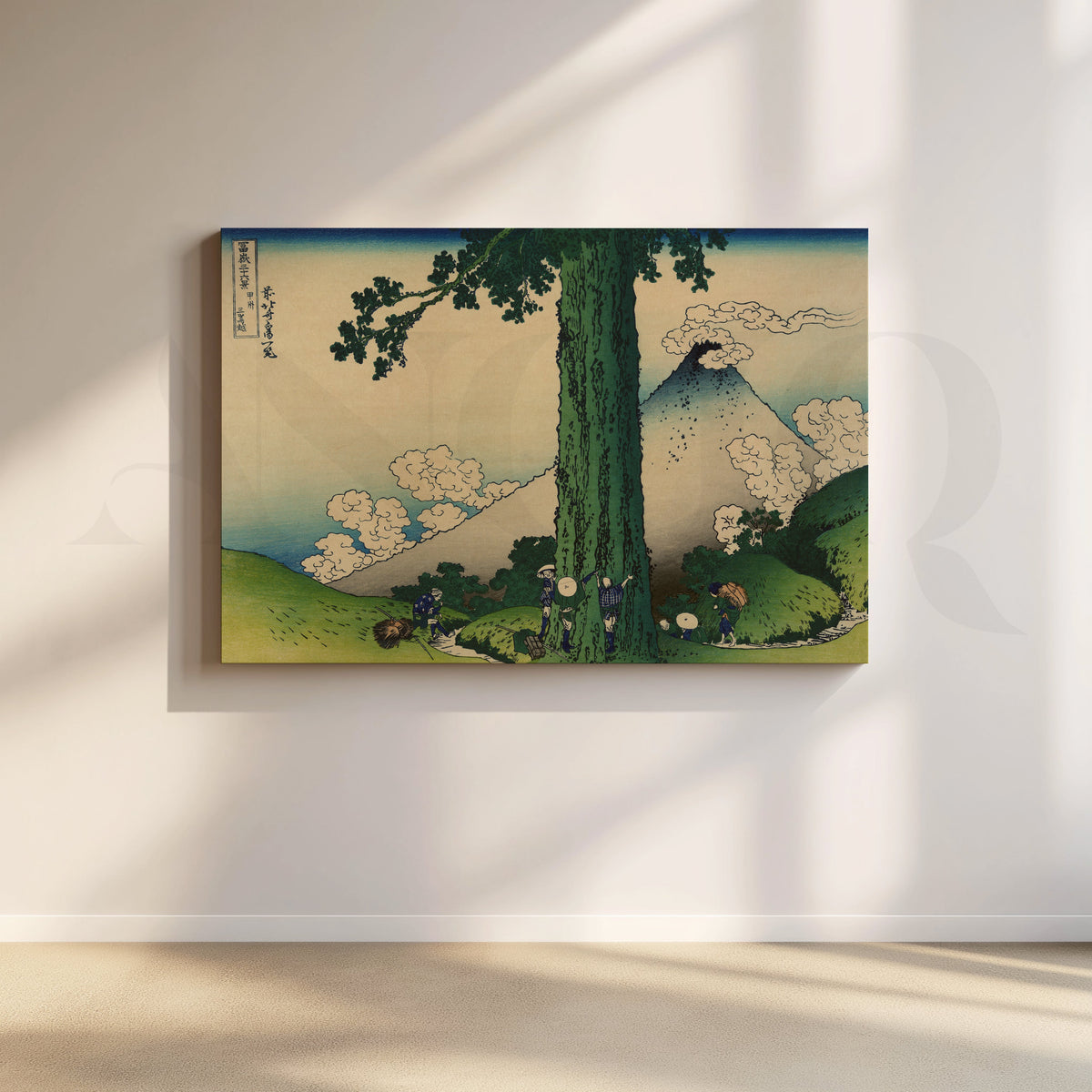 Cedar Road to Fuji Canvas Artwork – Asha Art Studio